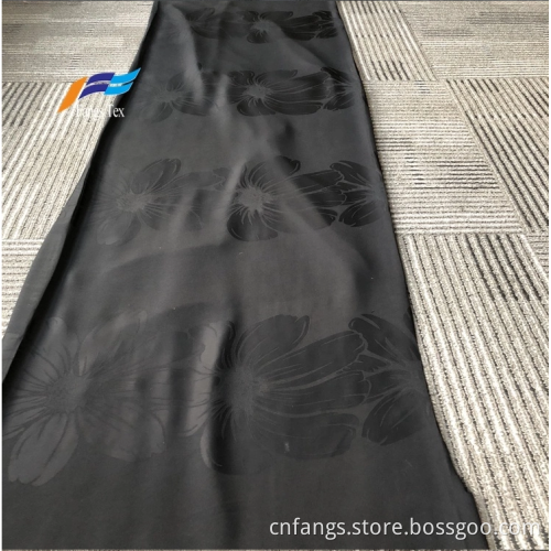 Bangladesh 100% Polyester Nida Jacquard Black Fabric